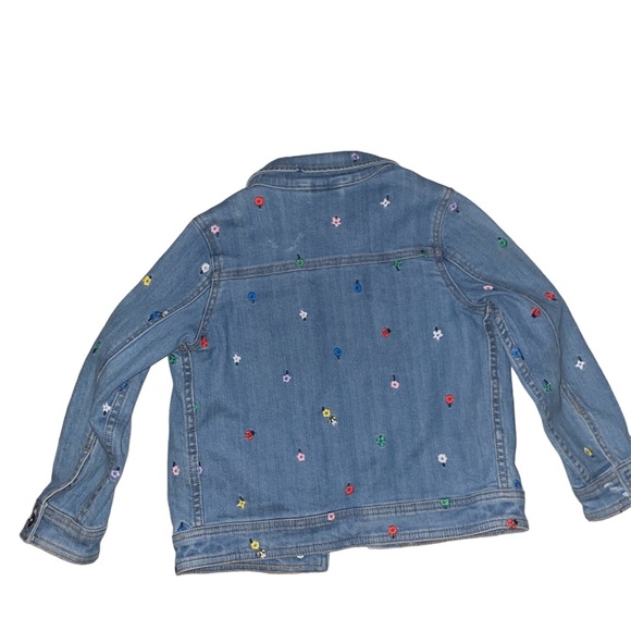 Hanna Andersson Denim Jacket With Flower Embroidery - Picture 2 of 7